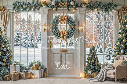 Golden Noel Entryway - with Sweep Option