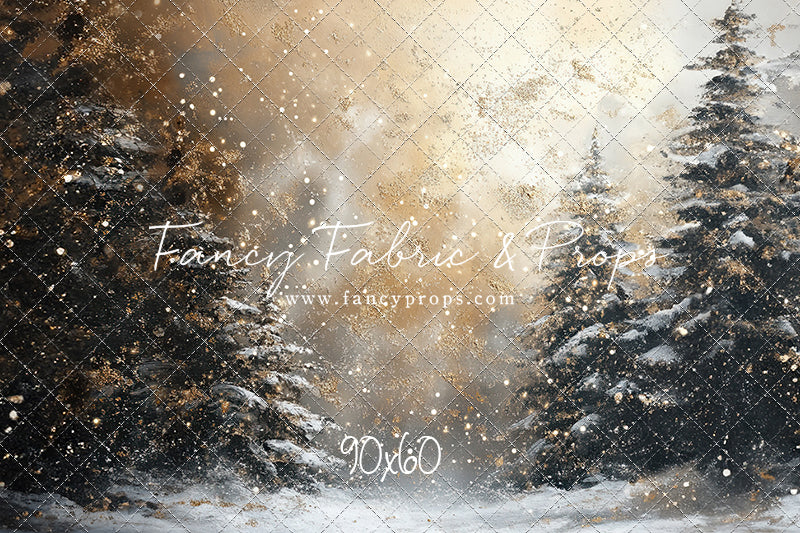 Golden Snowy Wonderland - With Sweep Option