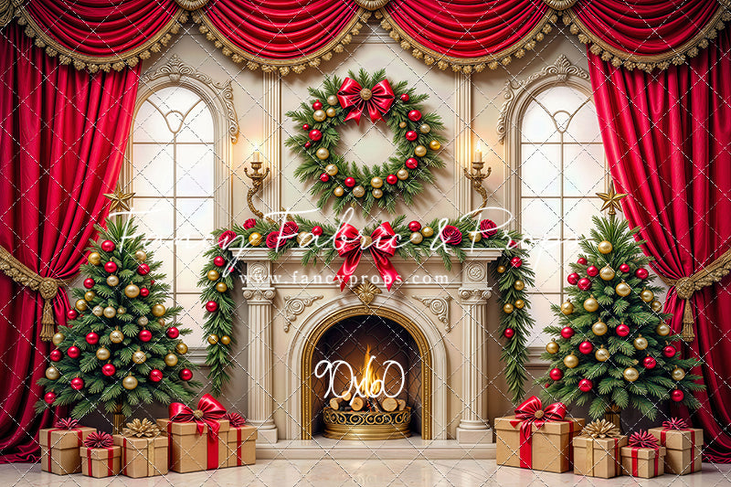 Grand Christmas Hearth - with Sweep Option
