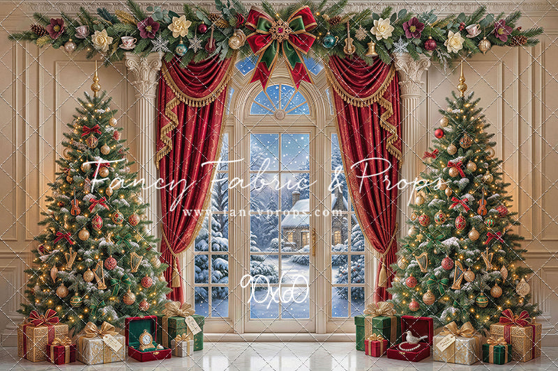 Holiday Window Elegance - with Sweep Option