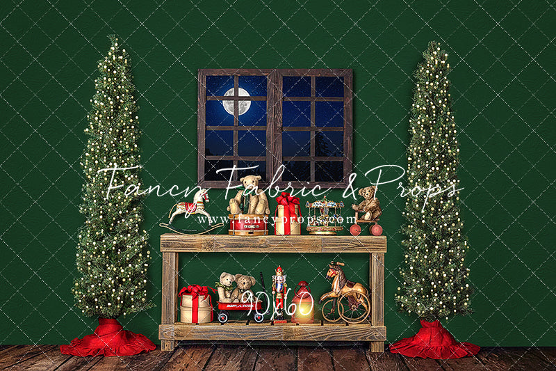 Holly Jolly Workshop Window