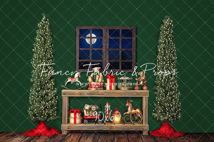 Holly Jolly Workshop Window