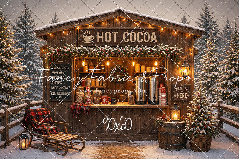 Hot Cocoa Holiday Hut - With Sweep Option