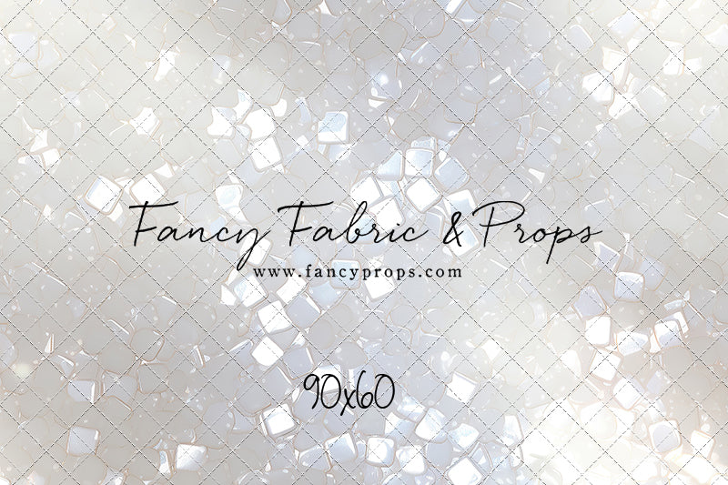 Iridescent White Sparkle