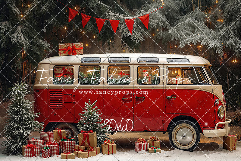 Merry Little Bus Stop - with Sweep Option