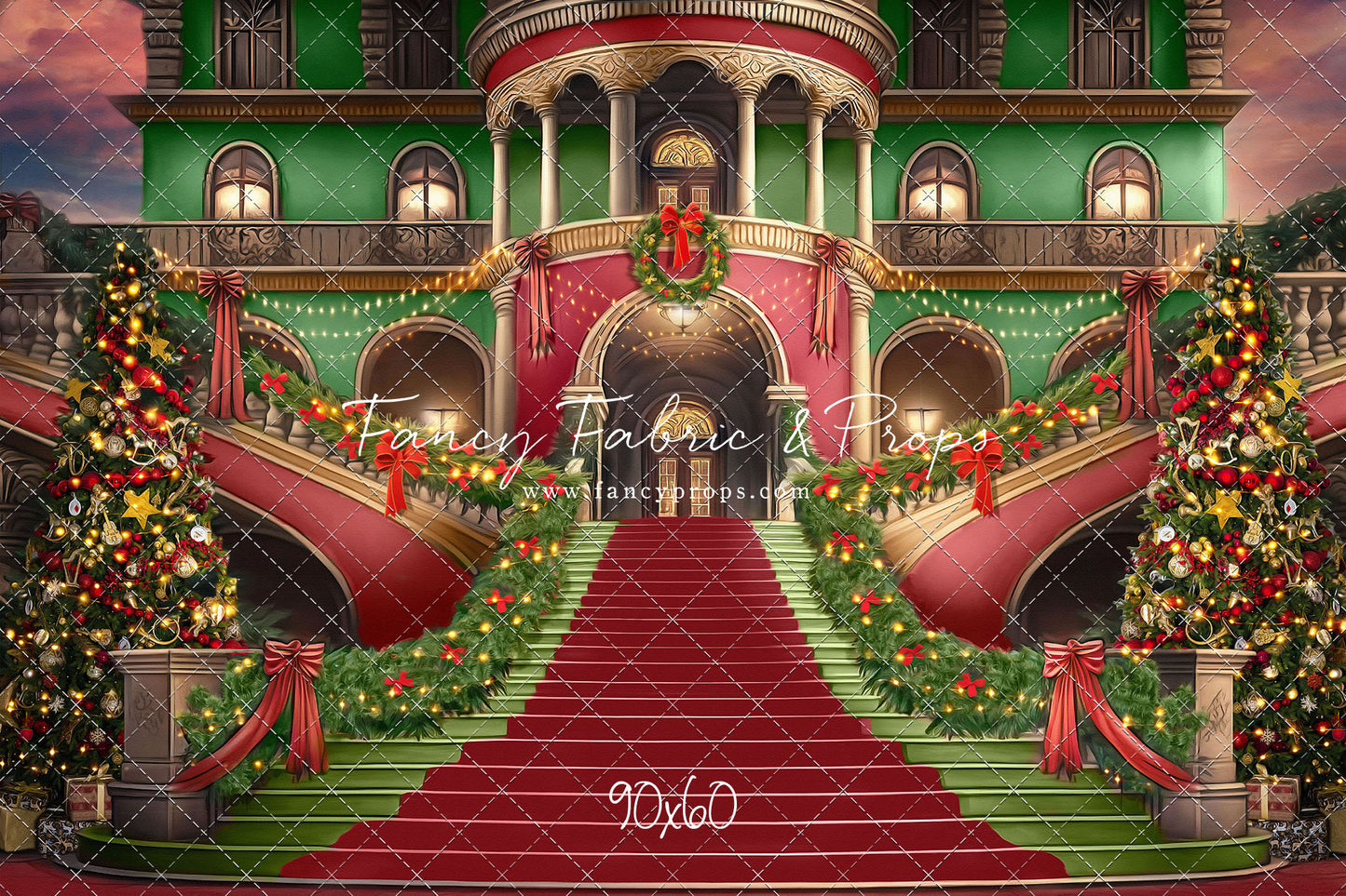 Merry Mansion- Red Rug - with Sweep Option