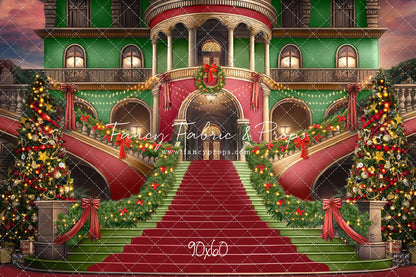 Merry Mansion- Red Rug - with Sweep Option