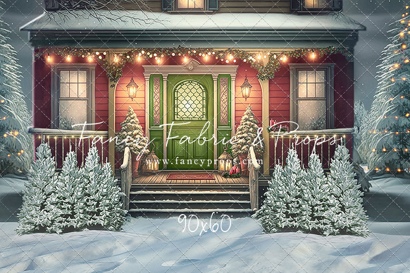 Merry Porch Greetings - Extra Lights - with Sweep Option