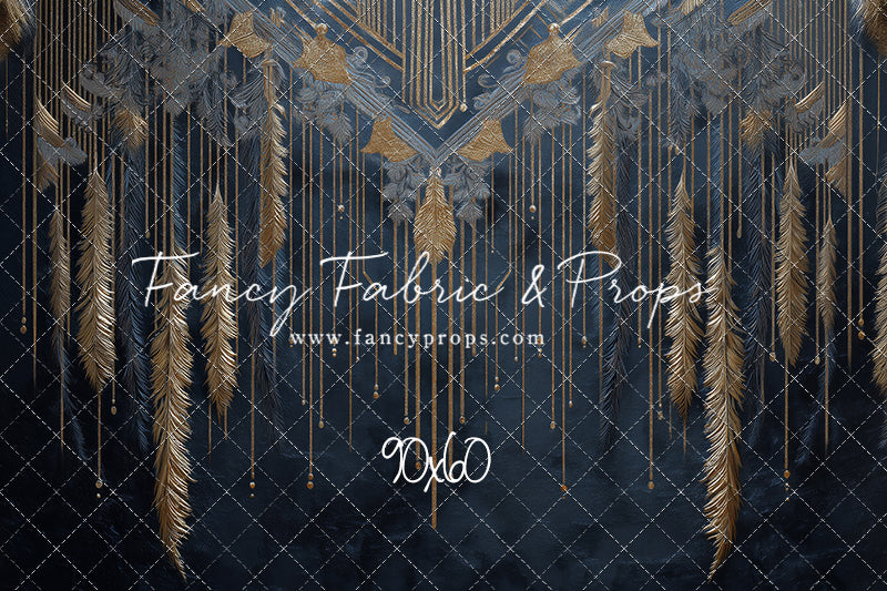 Midnight Feather Cascade - With Sweep Option