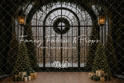 Moody Holiday Window View - with Sweep Option