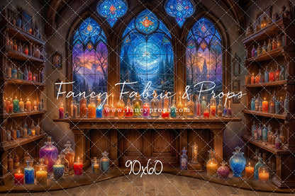 Mystic Potion Emporium - Wood Floor - With Sweep Option