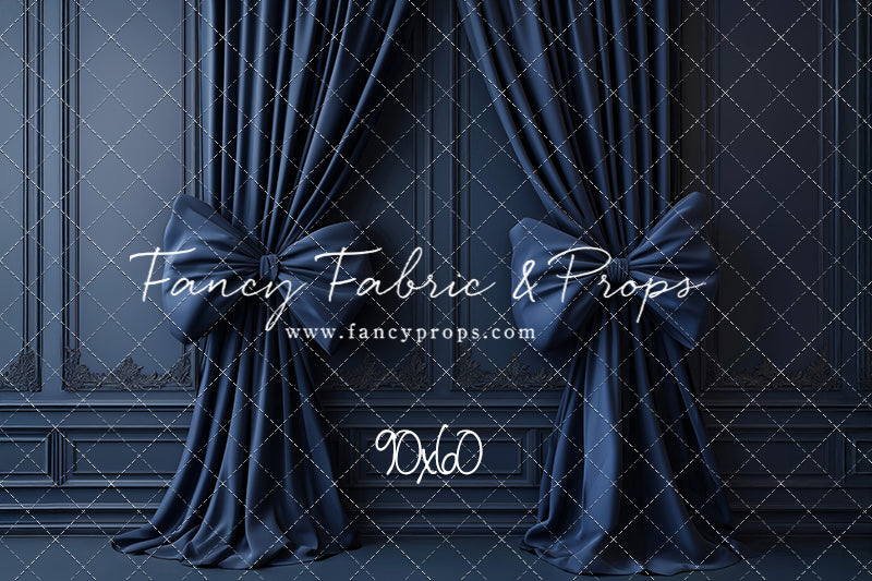 Navy Luxe Bows - With Sweep Option