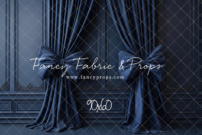 Navy Luxe Bows - With Sweep Option