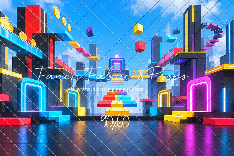 Neon Obby City - With Sweep Option