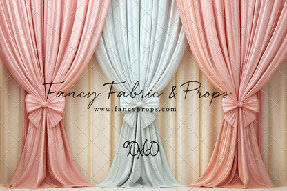 Pastel Bow Swag - With Sweep Option