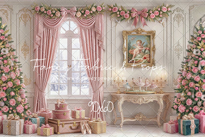 Pink Velvet Christmas - with Sweep Option