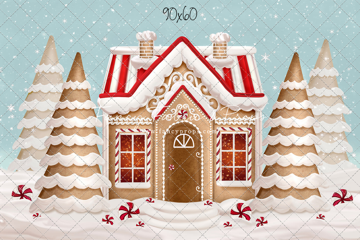 Pretty Peppermint Gingerbread House