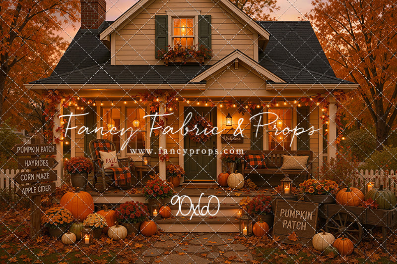 Pumpkin Patch Welcome - With Sweep Option