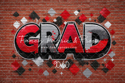 Red, Black & Gray Grad - With Sweep Option