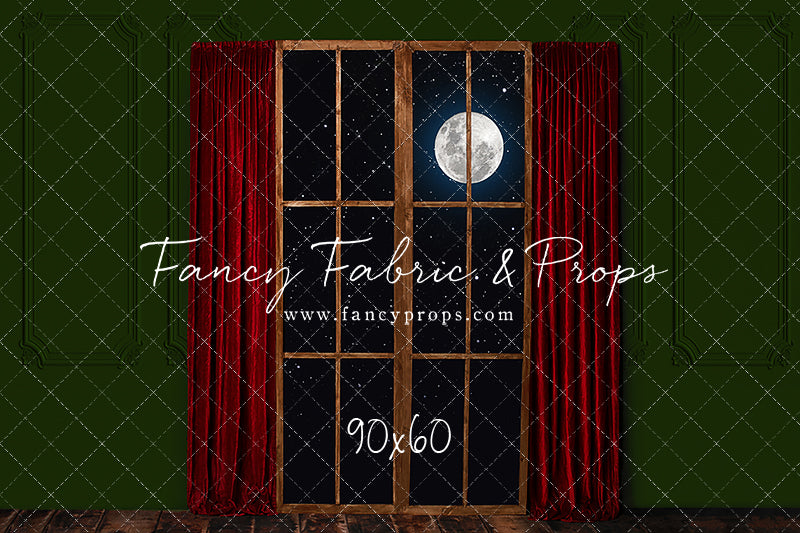 Red & Green Wood Window