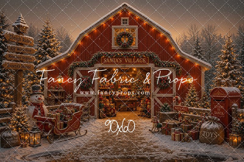 Santa's Village Barn - with Sweep Option