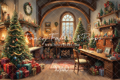 Santa's Winter Cabin - with Sweep Option