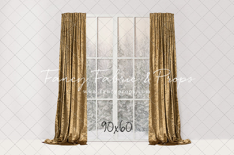 Simple Christmas Mantle Window