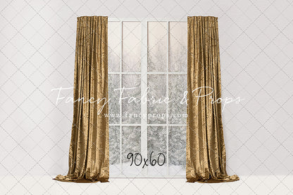 Simple Christmas Mantle Window