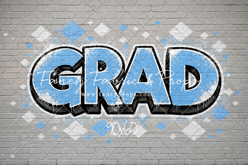 Sky & White Grad - With Sweep Option