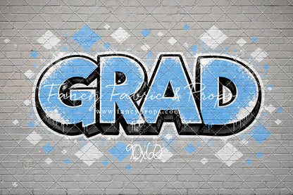 Sky & White Grad - With Sweep Option