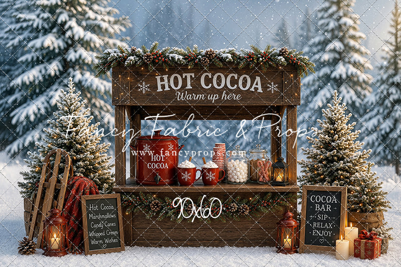 Snowflake Cocoa Station - With Sweep Option