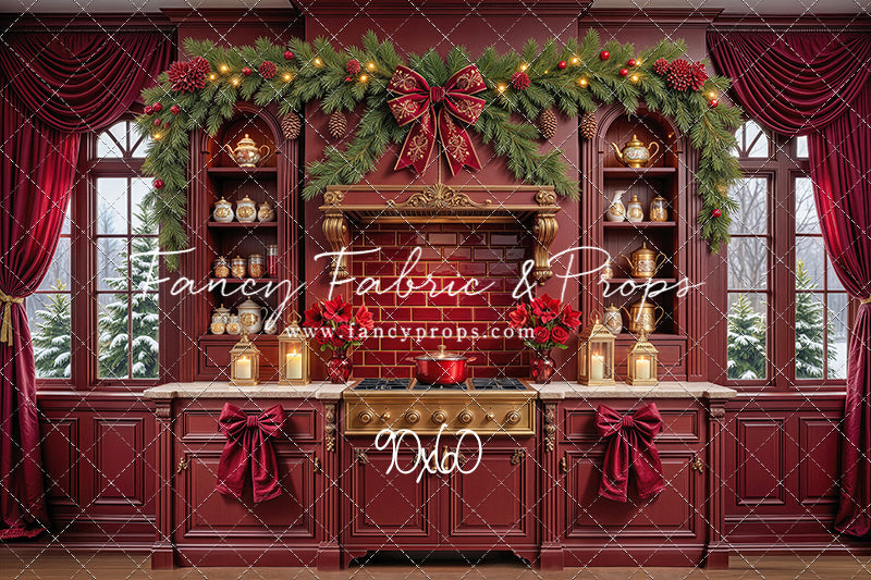 Sophisticated Scarlet Kitchen - With Sweep Option