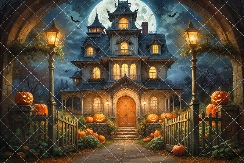 Spooky Pumpkin Pathway - With Sweep Option