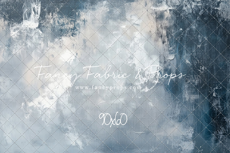 Stormy Skies - With Solid Blue Floor Sweep Option