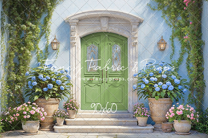 Summertime Patio - Green Door - With Sweep Option