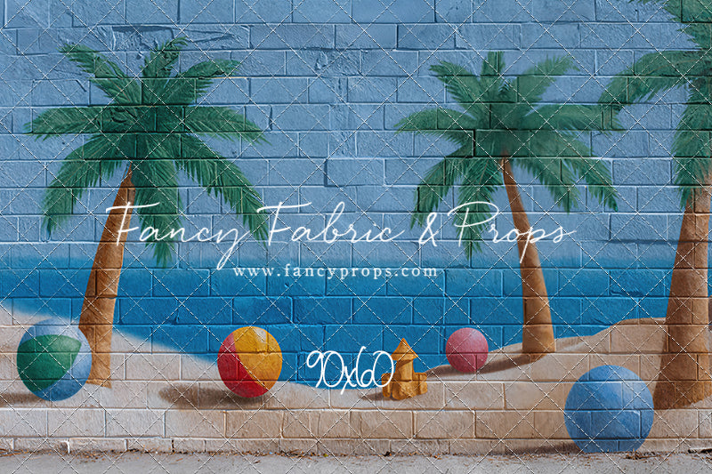 Sunny Shores Mural - With Sweep Option