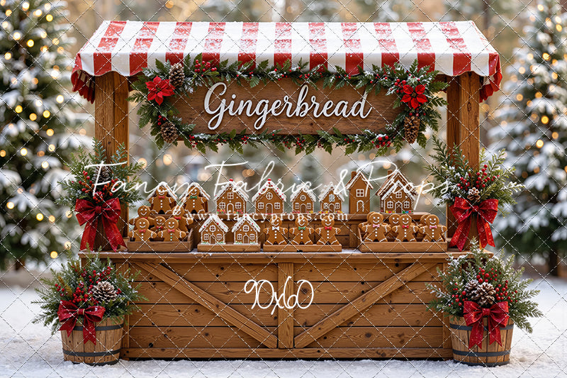 Sweet Spruce Gingerbread Stand - With Sweep Option