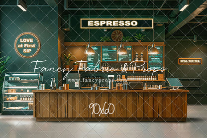 The Coffee Spot - White Floor Version - With Sweep Option