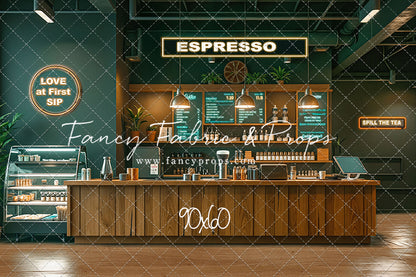 The Coffee Spot - Wood Floor Version - With Sweep Option