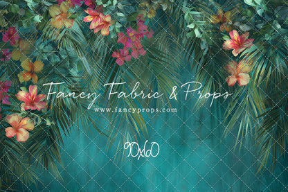 Tropical Teal Bloom - With Sweep Option