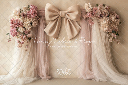 Velvet Blossom Bow Arch - With Sweep Option