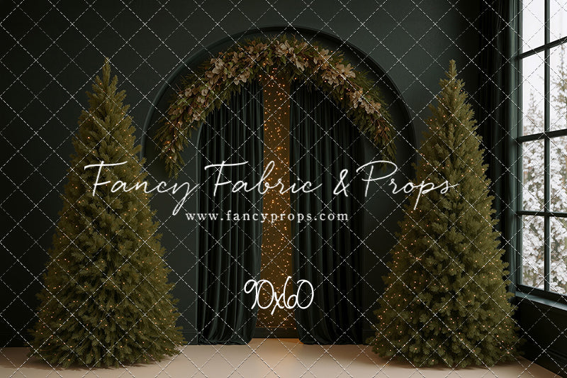 Velvet Christmas Arch - With Sweep Option