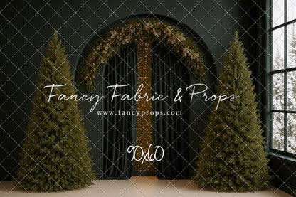 Velvet Christmas Arch - With Sweep Option