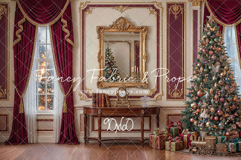 Velvet Holiday Reflection- with Sweep Option