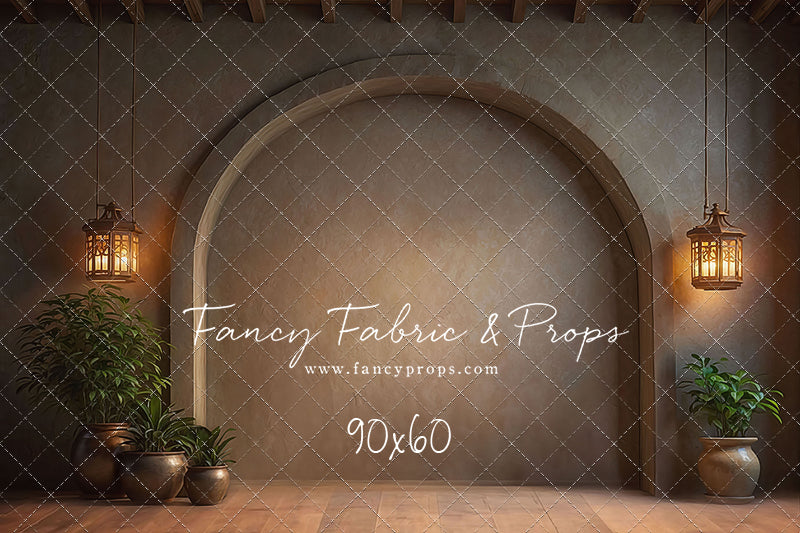 Warm Amber Archway - No Bench - With Sweep Option