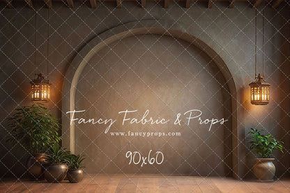 Warm Amber Archway - No Bench - With Sweep Option