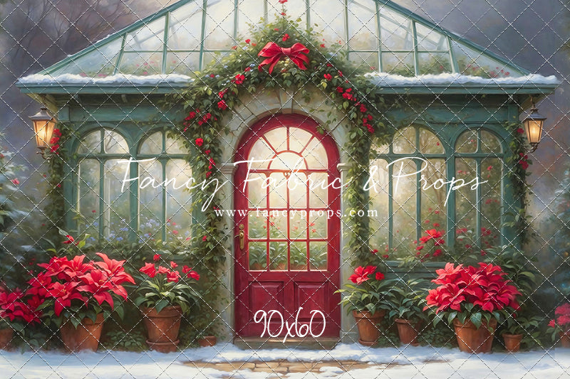 Whimsical Winter Greenhouse - With Sweep Option