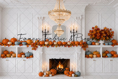 White Autumn Fireplace - With Sweep Option