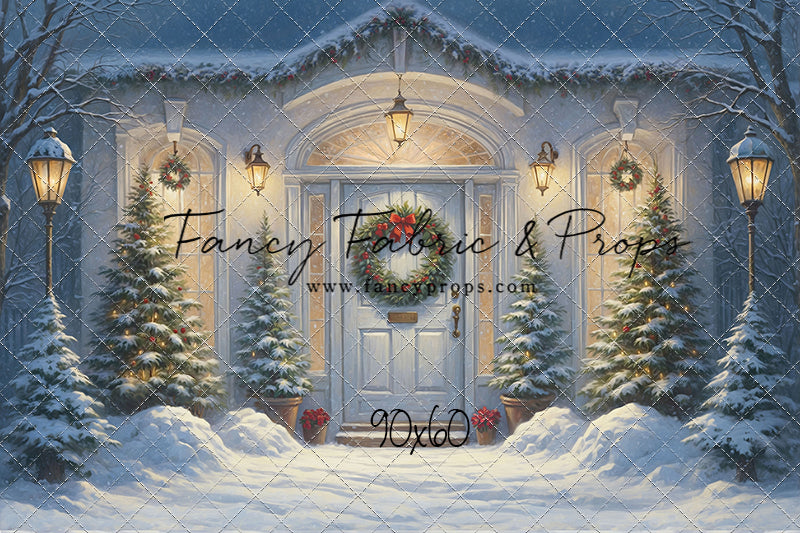 White Christmas Welcome - With Sweep Option