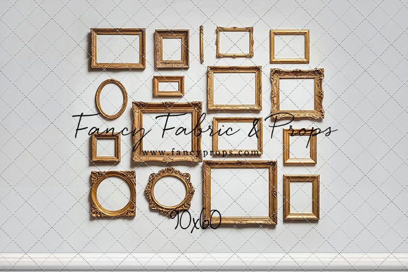 White Frame Wall - White Floor - With Sweep Option